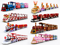 Train électrique en acier Joy2fun pour enfants, pour parcs d'attractions et centres commerciaux - Équipement de loisirs en plein air pour enfants