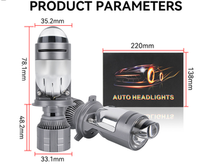 Liwiny H4 옐로우 화이트 LED 미니 프로젝터 렌즈 LA82 PRO LED 150W 20000LM LED 헤드라이트 프로젝터 전구 미니 바이 LED 렌즈 전구 - Product Image 2