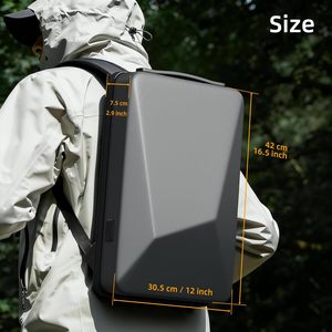 Mini sac à dos avec support et adaptateur d'alimentation - Sac de voyage extérieur antivol pour accessoires - Product Image 3
