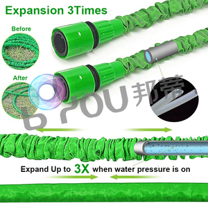 Tùy chỉnh trọng lượng nhẹ vườn vòi nước 25/50/75/100ft mở rộng 3x linh hoạt Polyester với 7 vòi phun chức năng - Product Image 2