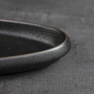 Keramik Black Dish Dinner Steak Porzellan Luxus Teller Sets Geschirr Matte Teller - Product Image 4