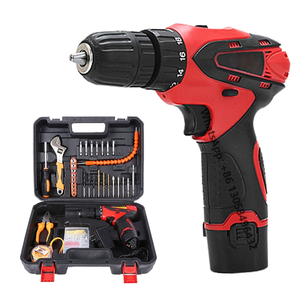 Perceuse électrique sans fil <span class=keywords><strong>12V</strong></span> avec mandrin auto-serrant, marteau perforateur à vitesse variable, batterie lithium 2.6AH, outils incluant un support OEM - Product Image 3