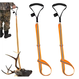 Corde <span class=keywords><strong>de</strong></span> traînage robuste personnalisée pour cerfs, sangle <span class=keywords><strong>de</strong></span> transport réfléchissante avec poignée ergonomique pour le tirage <span class=keywords><strong>de</strong></span> gros gibier, réglable - Product Image 1