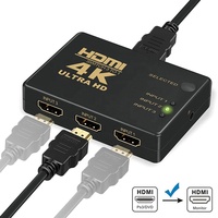 Commutateur HDMI 3x1 prenant en charge 4K 2K 1080P 3D, commutateur HDMI 3 ports