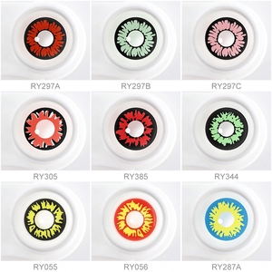 Pseyeche <span class=keywords><strong>Lentilles</strong></span> de contact annuelles souples coréennes <span class=keywords><strong>pour</strong></span> Halloween, motif corail, effet <span class=keywords><strong>Sharingan</strong></span> <span class=keywords><strong>pour</strong></span> cosplay - Product Image 3
