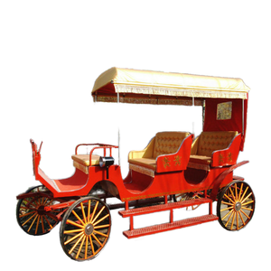 Turismo Cómodo Carruaje de caballos de boda tirado por caballos con capucha - Product Image 2