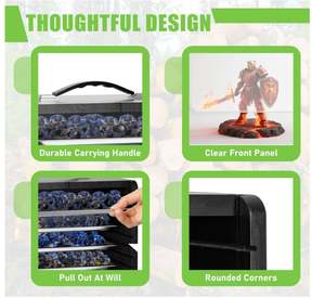 Mallette de rangement miniature en bois personnalisée pour figurines de collection Vitrines d'exposition en bois avec 6 plateaux Support de transport miniature - Product Image 5