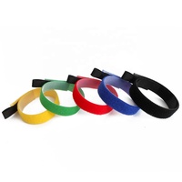 Attaches-câbles auto-adhésifs en nylon de haute qualité, sangles auto-bloquantes colorées à boucle et crochet avec anneau de traction pour chaussures