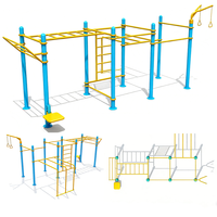 Estación de Ejercicio Multifuncional para Jóvenes, Equipo de Gimnasio Público, Equipo de Gimnasio para Parques, Equipo de Gimnasio para Exteriores