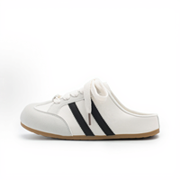 Chaussures de sport décontractées confortables à lacets pour femmes, nouvelle mode automne 2025, en cuir de vache et tissu, bout pointu, semelle souple et respirante
