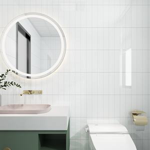 Carreaux de céramique de norme européenne de blancheur élevée de 75x300mm pour le mur de salle de bains ou de cuisine - Product Image 1