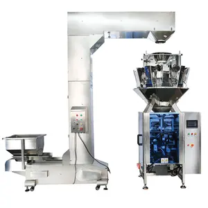 10 Multi heads big vertical food pouch wrapping filling automatic high speed vertical packaging pasta packing machine