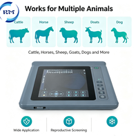Échographe vétérinaire portable, appareil d'échographie vétérinaire B pour bovins, chevaux, moutons, test de gestation avec sonde rectale
