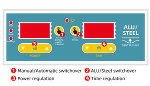 FUNISI F99ES 2 en 1, extracteur de bosses en aluminium et acier, soudage par points pour la réparation de carrosserie automobile - Product Image 3