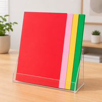 Feuille de PVC rigide rouge et jaune mat de 0,20 à 0,30 mm pour la fabrication d'étiquettes