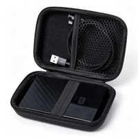 Étui de rangement rigide en EVA personnalisé, antichoc, pour disque dur externe SSD, sac de transport, organisateur de câbles numériques, étui de protection de voyage