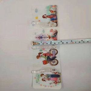 Ganchos para ropa sin taladro para baño, ganchos para puerta, ganchos adhesivos portátiles de colores, 3 filas de ganchos de 3 eslabones para abrigos y sombreros, de un yuan y - Product Image 3