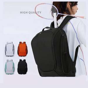 Sac de sport portable Oxford personnalisé avec logo pour tennis et pickleball, compartiment à chaussures séparé au bas, fermeture à cordon pour raquettes - Product Image 2