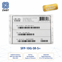 Cisco SFP-10G-SR-S=, Modul SFP+ 10GBASE-SR untuk Modul Transceiver Optik LC 850nm Kelas-S MMF