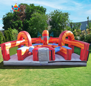 Parcours d'obstacles gonflable Blaze de qualité commerciale, château gonflable interactif Lava pour enfants et adultes, idéal pour les fêtes et la location en extérieur - Product Image 2
