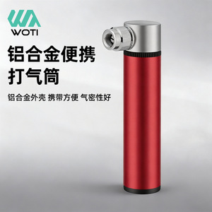 Pompe à vélo portable Yueli, mini, légère, en alliage, avec tuyau externe et aiguille à bille pour vélo de route et VTT - Product Image 5