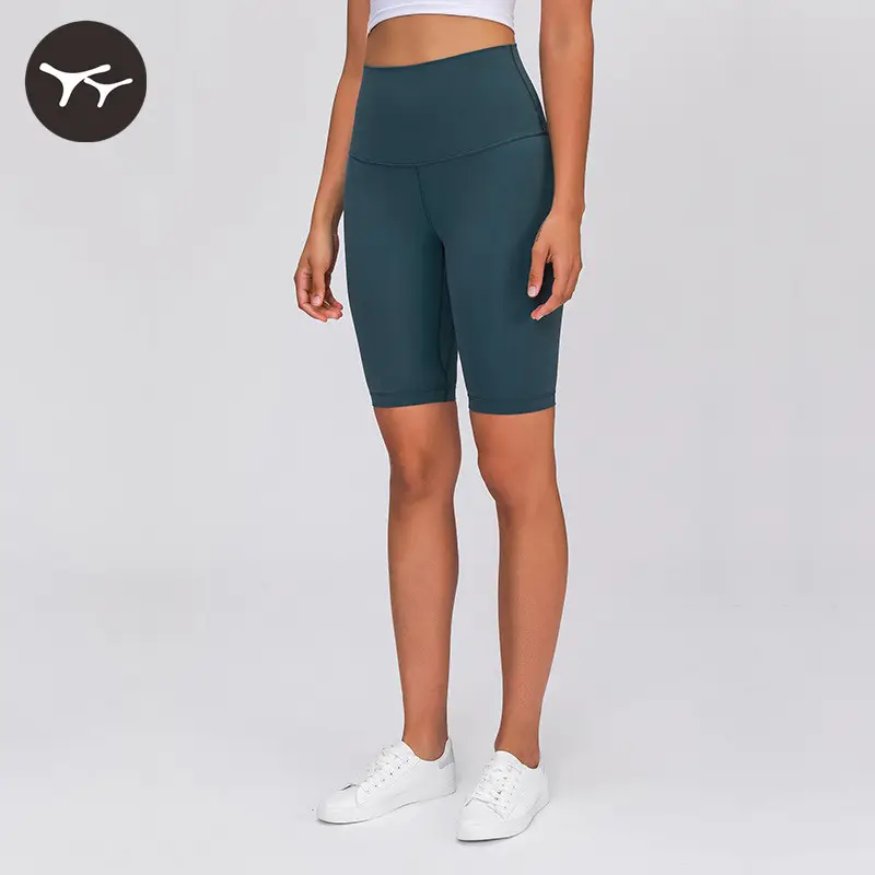 Best Selling high quality yoga Leggings Women custom logo Butt Lift Short Tights Non See Through yoga shorts