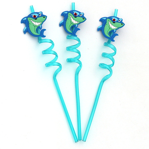 Ống Hút Nhựa Tái Sử Dụng Cá Phim Hoạt Hình Rơm Cho Nguồn Cung Cấp Bên <span class=keywords><strong>Amazon</strong></span> Bán Chạy - Product Image 3