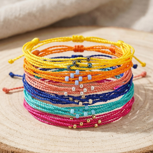 Pulsera de Nudos Tejida a Mano Resoul, Pulsera de Macramé con Cuerda Trenzada Infinita, Minimalista para Mujeres y Hombres, Regalo de Amistad - Product Image 1