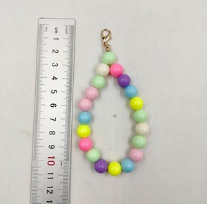 Nouveau bracelet en <span class=keywords><strong>perles</strong></span> acryliques, étui de téléphone <span class=keywords><strong>portable</strong></span>, <span class=keywords><strong>cordon</strong></span> porte-clés, bracelet de poignet pour femmes et filles - Product Image 2