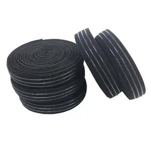 Wholesale Eco friendly Elastic tape Plain anti slip fabric silicone Gripper Power Band For Underwear Sports Garment