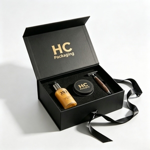 Kit de toilettage pour hommes, boîte cadeau magnétique, logo personnalisé, emballage recyclable, fabricant en gros, fournisseur en vrac pour les marques Shopify - Product Image 1