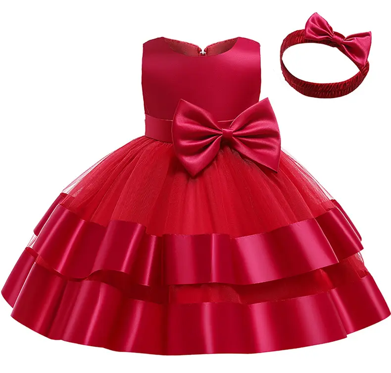 D0791 Fashion Kids Party Wear Girl Latest Frock Christmas Party Little Princess Beautiful Baby Infant Dress