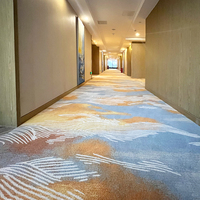 Moquette murale en nylon imprimée, résistante à l'abrasion, pour couloirs, salles de banquet et hôtels, fabriquée à la machine, tous motifs