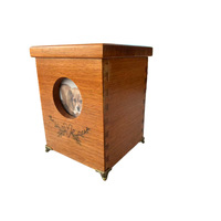 Boîte à cendres pour chaton et chiot, boîte commémorative pour animaux de compagnie avec couvercle coulissant, boîte de rangement en bois écologique avec cadre photo