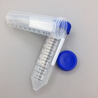 Tube à centrifuger conique à fond conique en plastique jetable de 50 ml avec couvercle et gradué pour laboratoire et usage en laboratoire