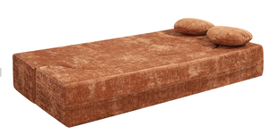 Sofá Cama Moderno Curvo de Dos Plazas, Tapizado en Tela Comprimida al Vacío, para Sala de Estar - Product Image 4