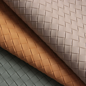 Cuir synthétique PVC écologique 1,2 mm à motif animal tissé, texture texturée, avec support tricoté, pour sacs décoratifs et <span class=keywords><strong>literie</strong></span> imperméables - Product Image 2