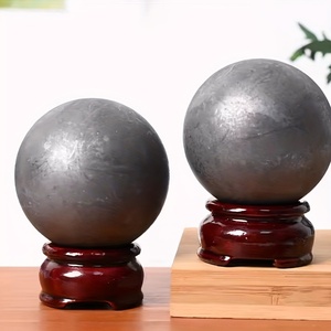 Wholesale Shungite Sphere Stone Polished <b>Ball</b> <b>Crystal</b> Craft Collect Office Decor - Product Image 4