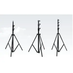 2.8m 3.8m 4.5m stainless steel portable manual telescopic mast for filming or camera surveillance and lighting