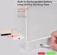 Veilleuse 2 en 1, 3 températures de couleur et gradation progressive, lampe de lecture rechargeable par USB avec minuterie pour la lecture nocturne