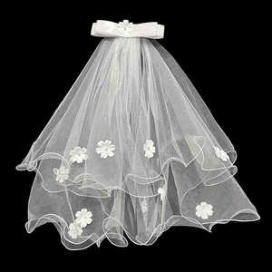 Diadema de Novia con Luces LED, Corona Luminosa, Velo, Lazo de Princesa, Cinta de Doble Capa para Novia - Product Image 2