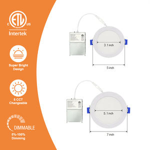 एटीएल एनर्जाइस्टार ने 6 इंच 5cct अल्ट्रा-पतले एलईडी डिमेबल छत को मंजूरी दी - Product Image 2