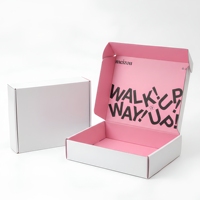 Boîte en carton ondulé recyclé écologique réutilisable de haute qualité, boîte cadeau en papier UV personnalisée pour l'emballage de chaussettes et de lingerie