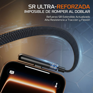 Cable USB Tipo C a C ELE-GATE de 2 Metros y 240W con Carga Rápida y Soporte Plegable - Product Image 3