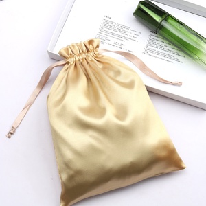 Pochette en satin de haute qualité pour bijoux, bonbons de mariage, emballage de cheveux, sacs à cordon de luxe en satin, pochette en soie - Product Image 2