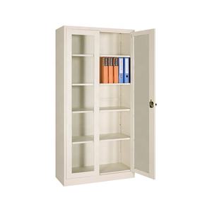 Vendita calda in legno massello durevole book shelf con porta in vetro - Product Image 1