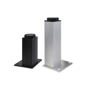 Patas cuadradas ajustables de acero para gabinetes, patas de soporte para muebles de alta resistencia de aleación de aluminio para gabinetes - Product Image 1