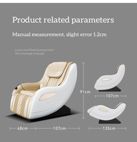 Fauteuil de massage électrique complet VCT 2026 de haute qualité, zéro gravité, en cuir PU – Le meilleur produit de soins de santé