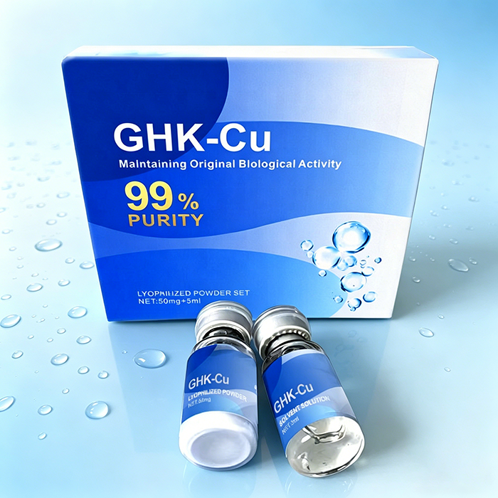 Polvo y solución de péptido de cobre azul (GHK-Cu)