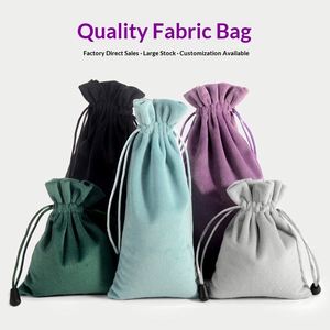 Custom logo Velvet Jewelry Drawstring Pouchexquisite Small Storage <b>Bag</b> for Elegant Packaging <b>Mirror</b> Velvet Drawstring Dust <b>Bags</b> - Product Image 3